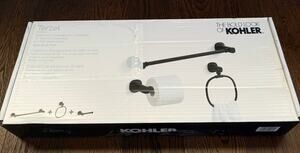 Kohler Terzet 3-piece Bath Accessory Set Matte Black Finish